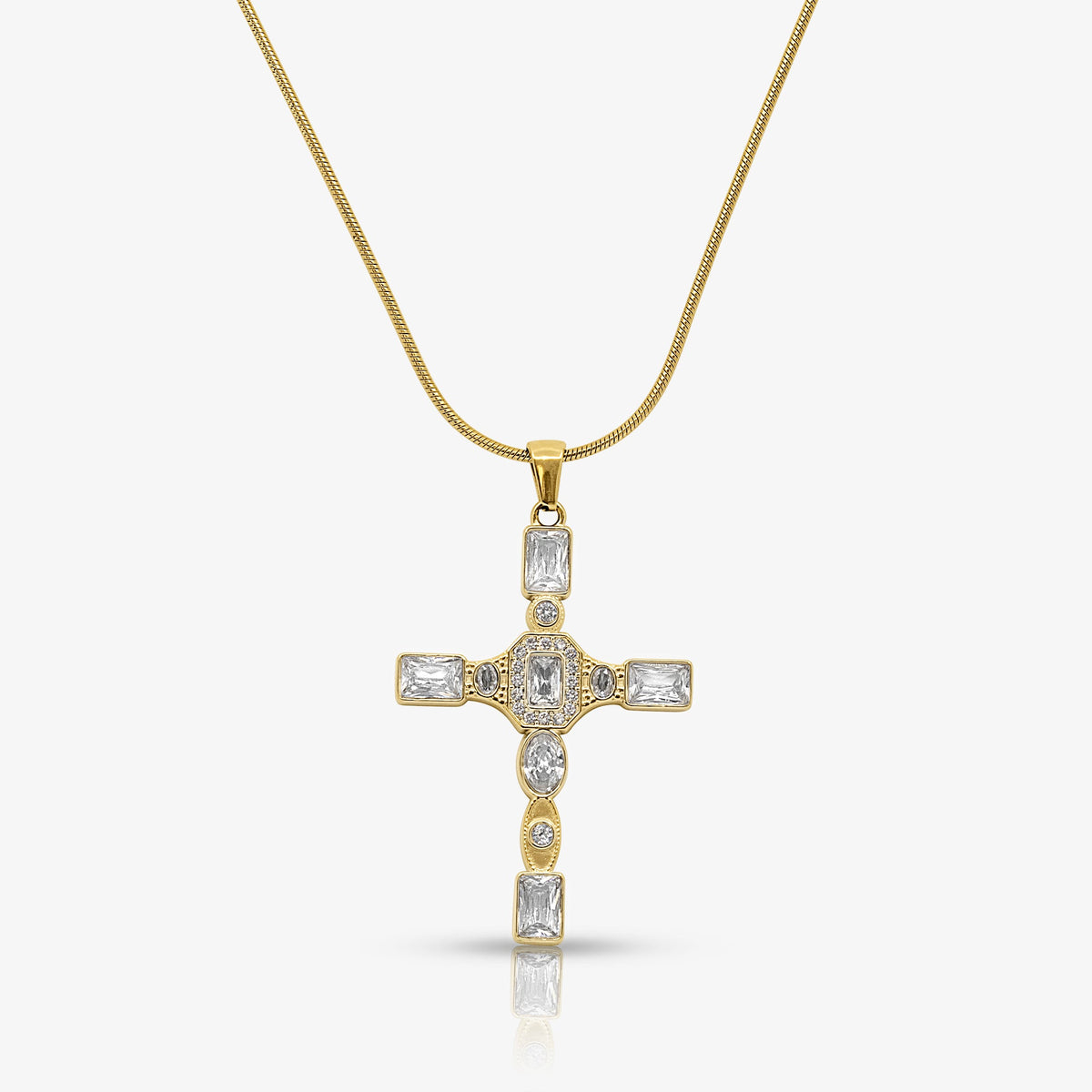 Gem Up Cross Necklace
