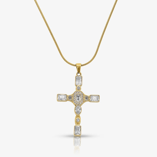 Gem Up Cross Necklace