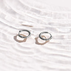 Crystal Dot Hoop Earrings