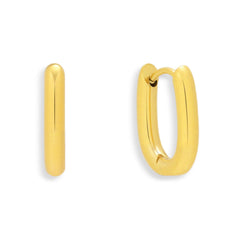 Bold Oval Hoop Earrings