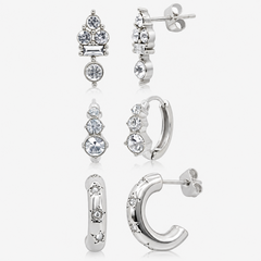 Kiss of Sparkle 3 Piece Earring Set