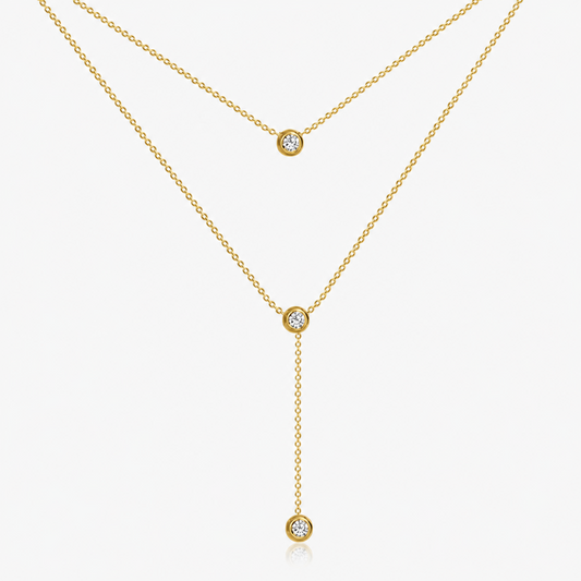Dahlia Lariat Necklace