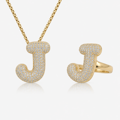 Adore Me Ring & Necklace 2 Piece Bundle