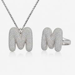 Adore Me Ring & Necklace 2 Piece Bundle