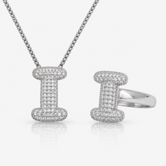 Adore Me Ring & Necklace 2 Piece Bundle