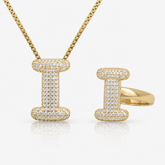 Adore Me Ring & Necklace 2 Piece Bundle