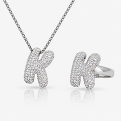 Adore Me Ring & Necklace 2 Piece Bundle