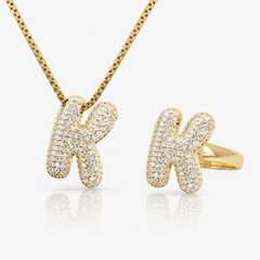 Adore Me Ring & Necklace 2 Piece Bundle