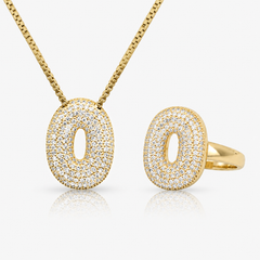 Adore Me Ring & Necklace 2 Piece Bundle