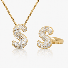 Adore Me Ring & Necklace 2 Piece Bundle