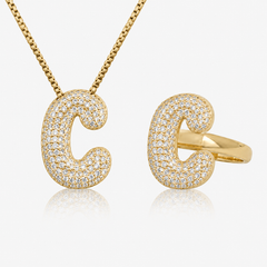 Adore Me Ring & Necklace 2 Piece Bundle