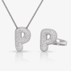 Adore Me Ring & Necklace 2 Piece Bundle