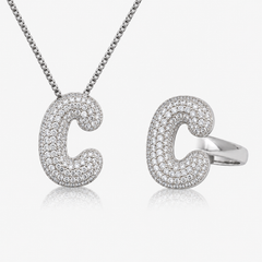 Adore Me Ring & Necklace 2 Piece Bundle