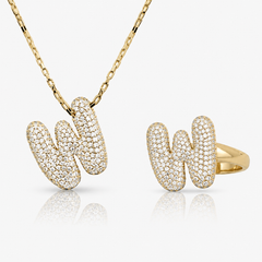 Adore Me Ring & Necklace 2 Piece Bundle