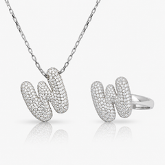 Adore Me Ring & Necklace 2 Piece Bundle