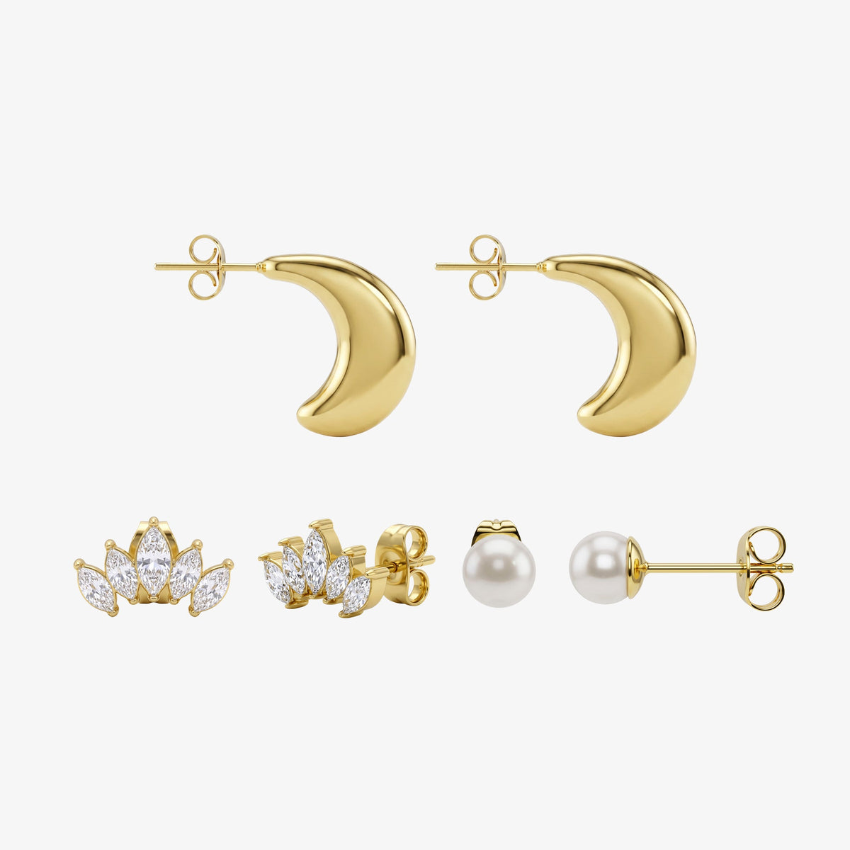 All That Shine 3 Piece Earring Set