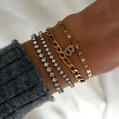 High-Shine Tennis Bracelet