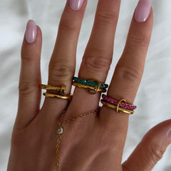 Rosie Glow Stacked Ring