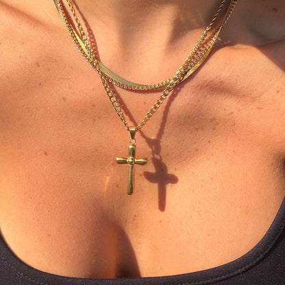 Pure and Simple Cross Necklace