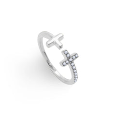 Risen Cross Ring