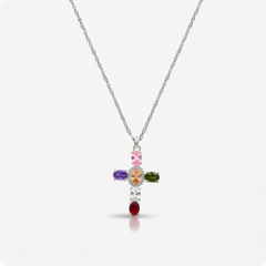 Heavenly Glow Cross Necklace