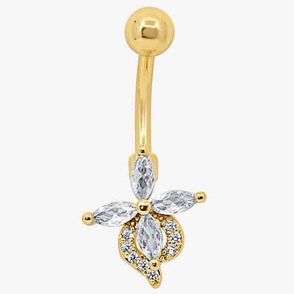 Petal Glow Belly Ring