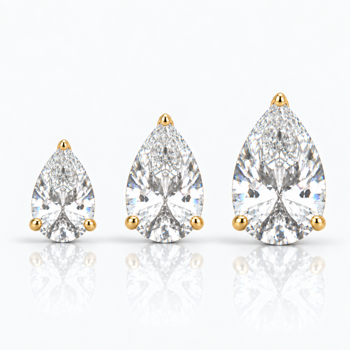Calabasas Pear Cut Earrings