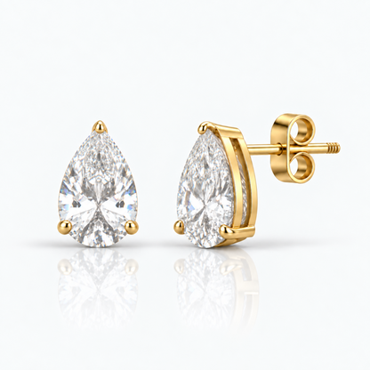 Calabasas Pear Cut Earrings