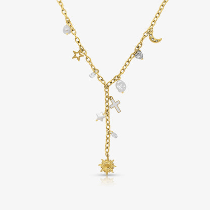 Wish Upon a Charm Lariat Necklace