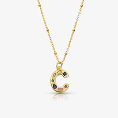 Bright Babe Initial Necklace