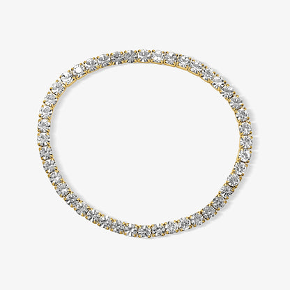 Icy Golden Beaded Bracelet 4 Piece Set