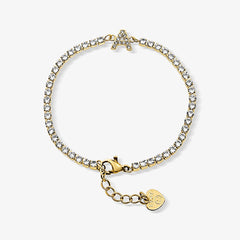Icy Initial Tennis Bracelet