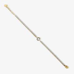 Icy Initial Tennis Bracelet