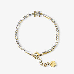 Icy Initial Tennis Bracelet