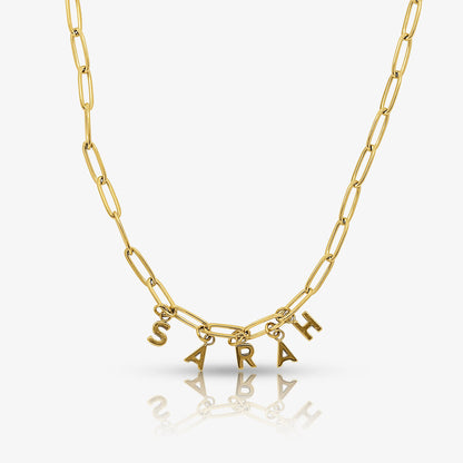 Custom/Personalized Link Letter Necklace