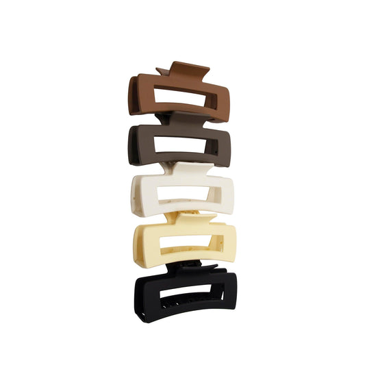 Soft Girl Claw Clips 5-Pack Set - EVRY JEWELS