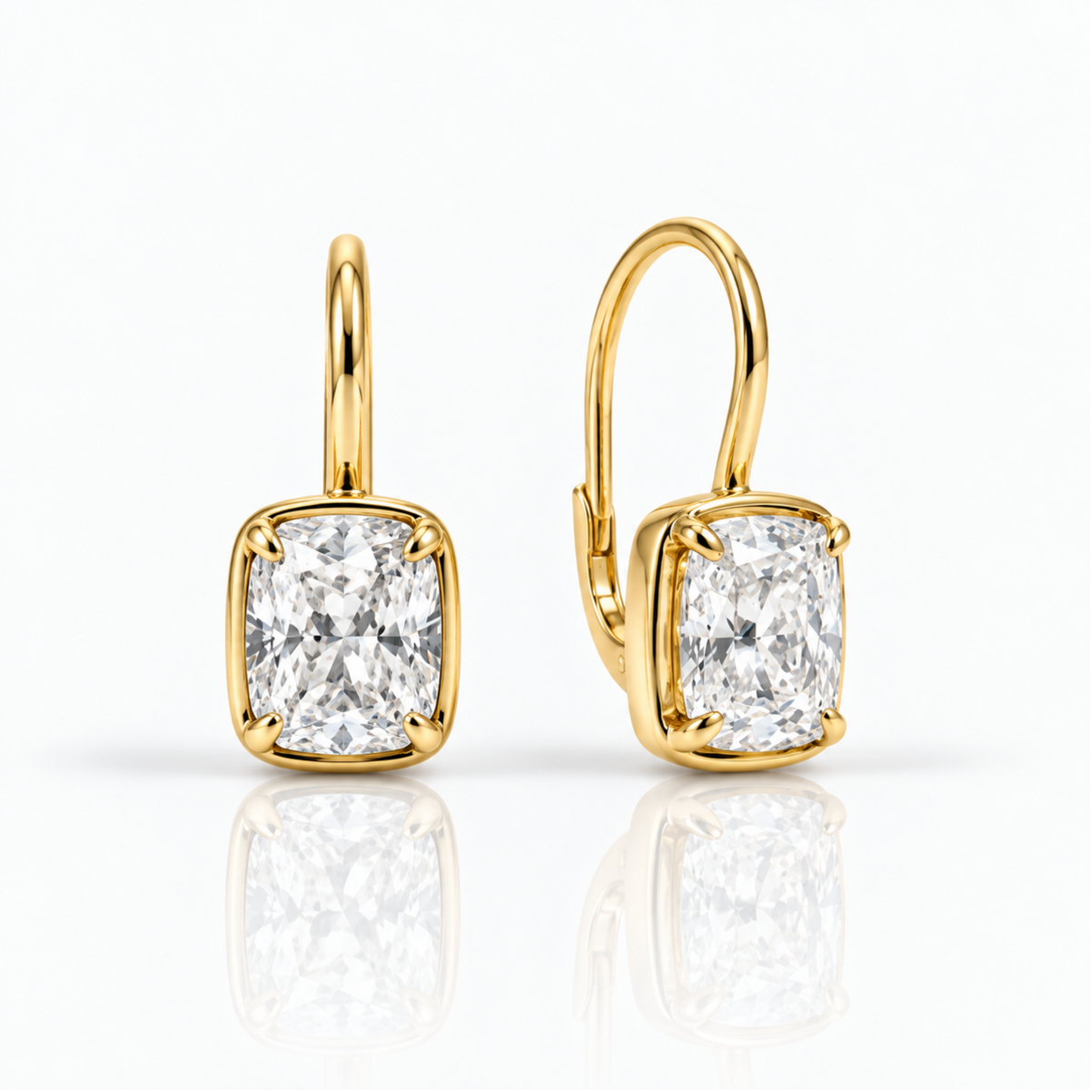 Headliner Square Cut Drop Earrings