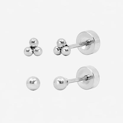 Tiny Crush Flat Back 2 Piece Earring Set