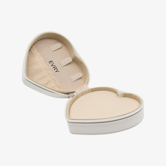 Heart-Shaped Travel Jewelry Case